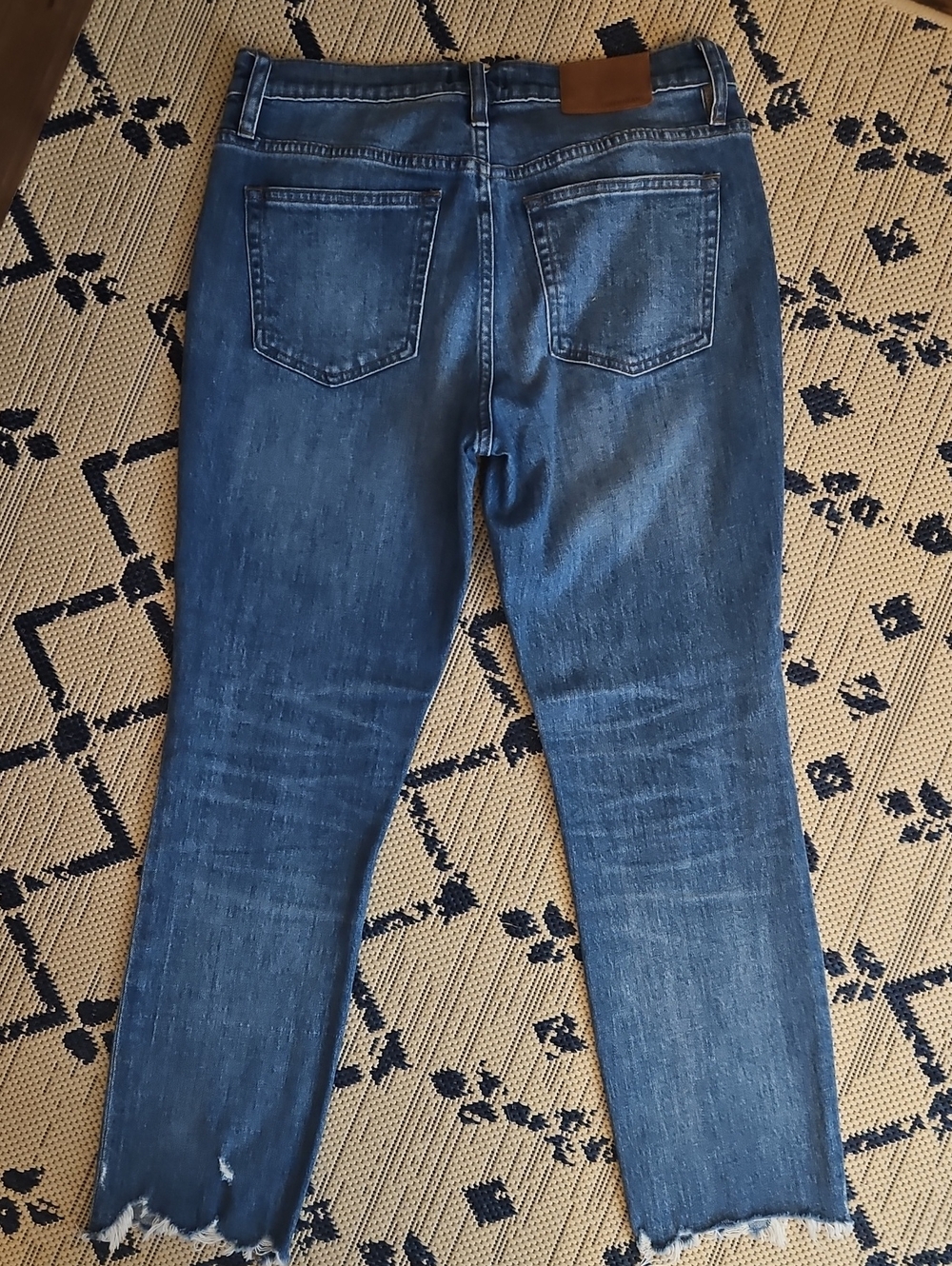 J. Crew Women's Straight-Leg Jeans in Medium Blue Denim - Picture 6 of 8